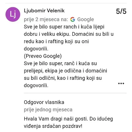 Vikendica, Bazen, Sedrvan, Rafting Na Uni, Quad *